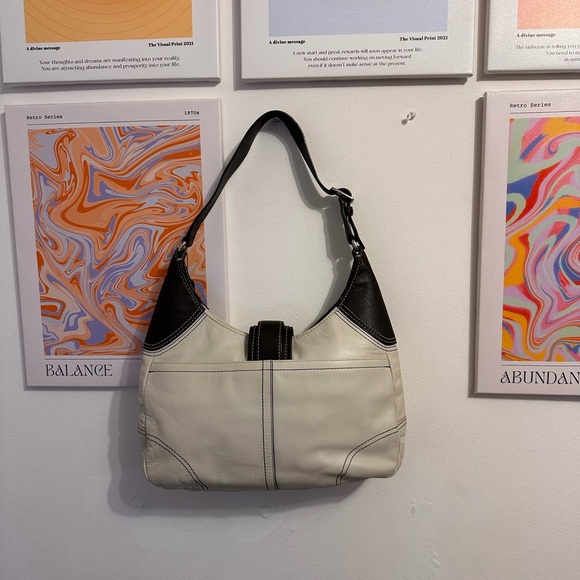 Vintage coach hampton ivory hobo shoulder handbag - Picture 2 of 7